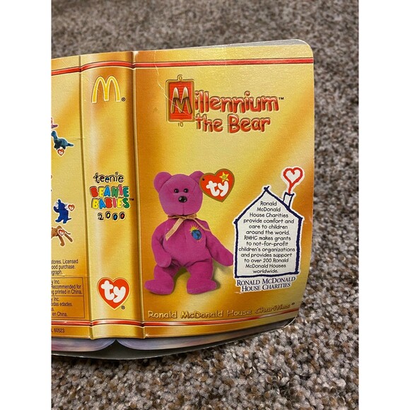 1999 Ty Beanie Baby Millennium (Millenium) Bear - McDonalds - New in box - Picture 8 of 9